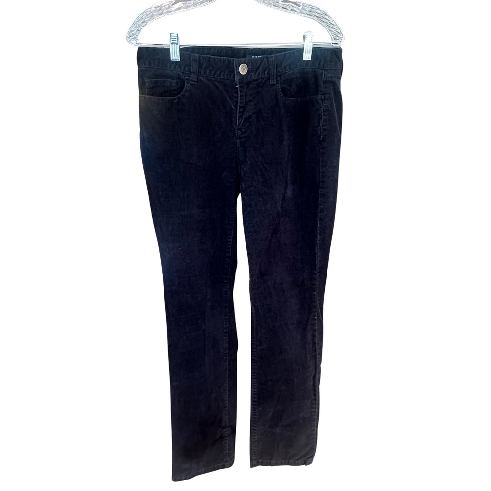 J. Crew Black Corduroy Stretch Straight Leg / Waist 30